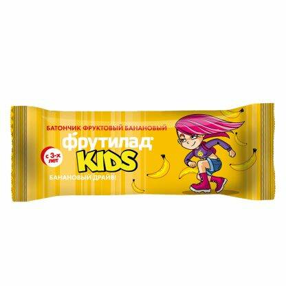 Батончик фруктовый Фрутилад KIDS банановый драйв, 25 гр, Фруктовая энергия