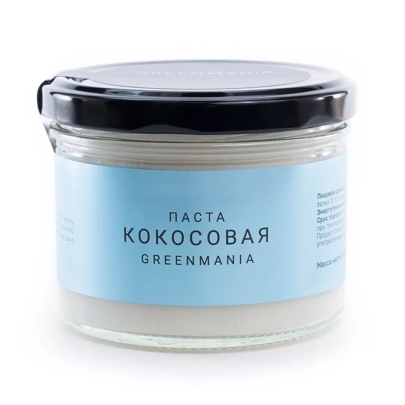 Паста Кокосовая 200 гр, Greenmania
