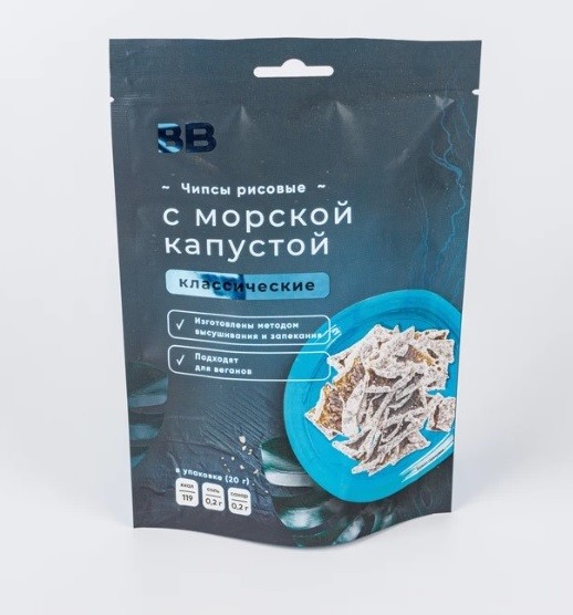 чипсы рисовые с морской капустой