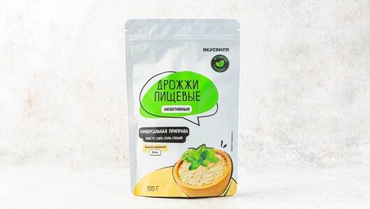 Дрожжи пищевые неактивные (сухие), 100 гр, ВкусВилл