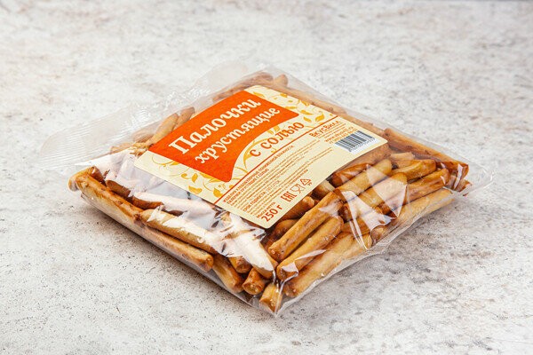Палочки хрустящие с солью, 250 гр, ВкусВилл