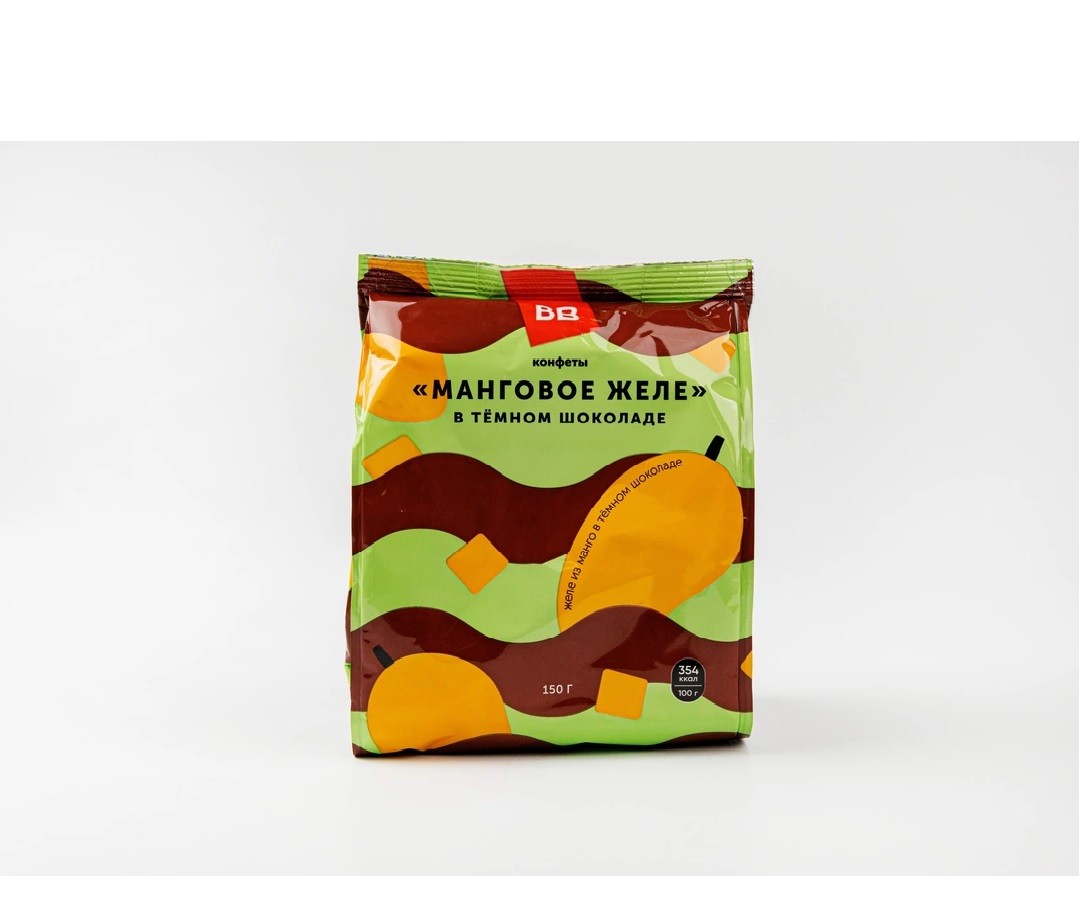 Конфеты Манговое желе в темном шоколаде, 150 гр, ВкусВилл