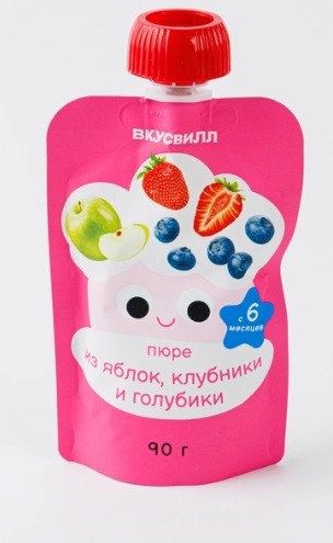 пюре с голубикой