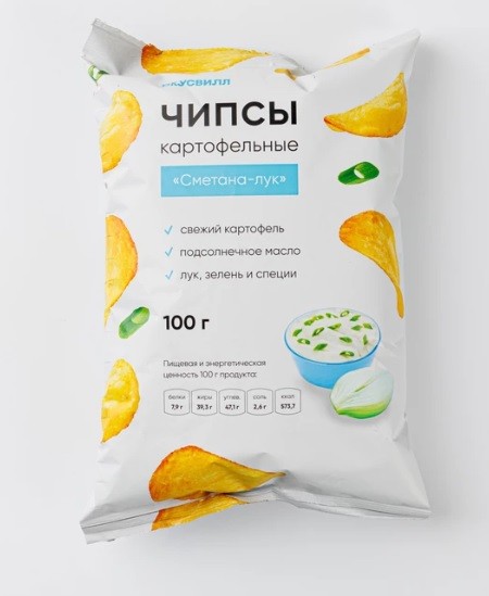 чипсы сметана лук 100 гр