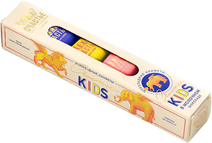 Набор шоколадных конфет KIDS мини , 50 гр, СЧАСТЬЕ