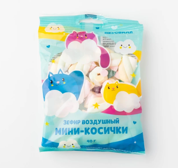 зефир мини-косички