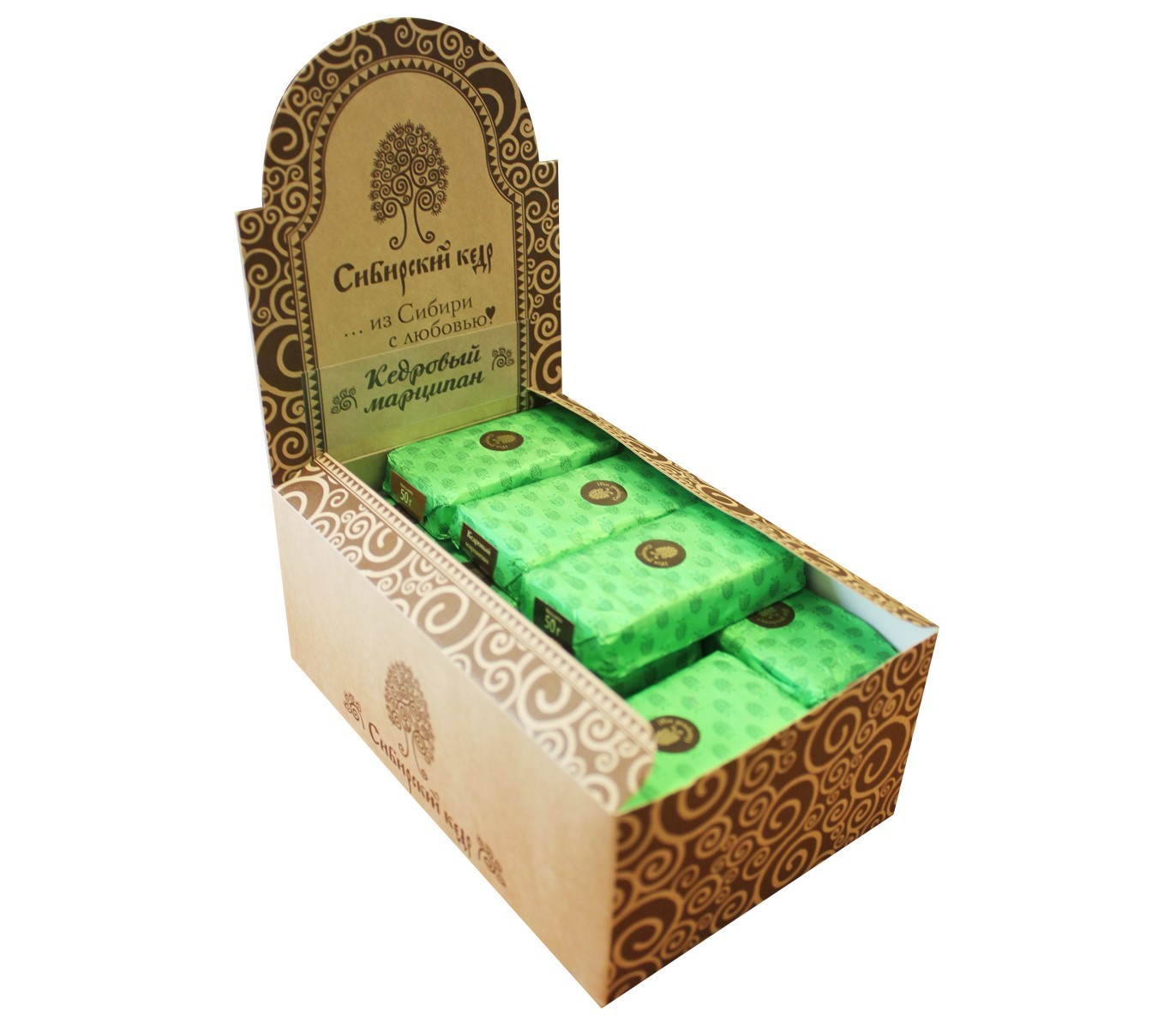 Конфета Кедровый марципан, 50 гр, Сибирский кедр