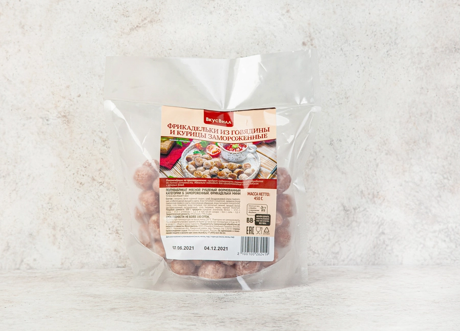 Фрикадельки мини из говядины и свинины, 450 гр, ВкусВилл