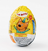 Яйцо шоколадное "Три кота" с подарком, 20 гр, ВкусВилл
