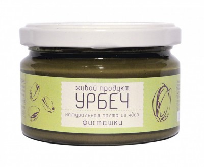 Урбеч из ядер фисташки, 225 гр, Живой продукт