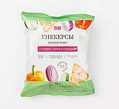Кнекерсы кукурузные с перцем, луком и огурцами, 40 гр, ВкусВилл