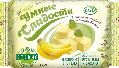 Пастила со вкусом банана, 160 гр, Умные сладости