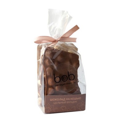 Шоколад на кешью с цельм фундуком, 100 гр, bob