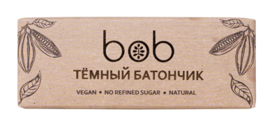 Батончик неглазированный Темный, 50 гр, bob