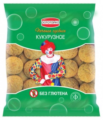 Печенье кукурузное, без глютена, 200 гр, Рототайка