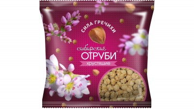 Отруби хрустящие Сила гречихи, 100 гр, Сибирская клетчатка